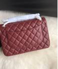 Сумка Large Classic Grained Calfskin Bag Maroon